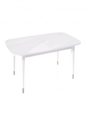 Стол Kenner K1250, белый/стекло белое глянец в Тюмени - mebel-tymen.ru | фото