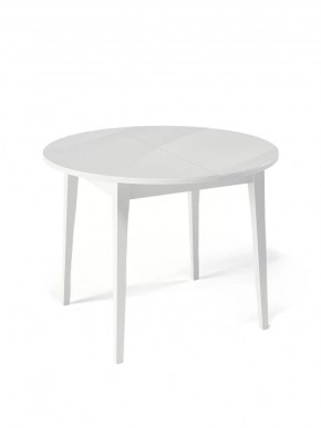 Стол Kenner M 1000 белый/стекло белое глянец в Тюмени - mebel-tymen.ru | фото