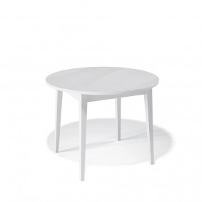 Стол Kenner M 1000 белый/стекло белое сатин в Тюмени - mebel-tymen.ru | фото