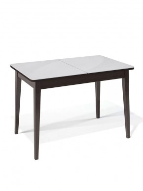 Стол Kenner M 1100 венге/стекло белое глянец в Тюмени - mebel-tymen.ru | фото