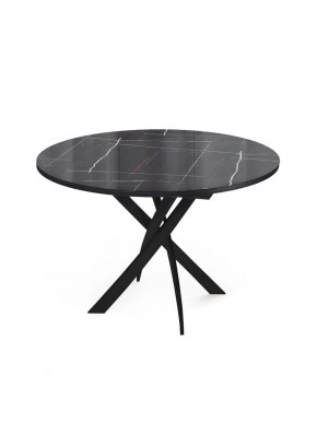 Стол Kenner R1100 черный/камень черный глянец в Тюмени - mebel-tymen.ru | фото