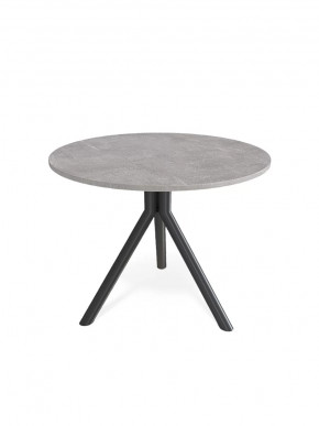 Стол Kenner RR900 черный/керамика мрамор светло-серый в Тюмени - mebel-tymen.ru | фото