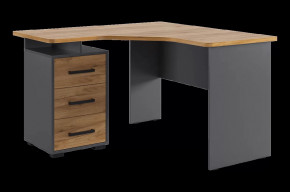 Стол компьютерный 1200 угловой Лайт-2 графит/дуб крафт золотой в Тюмени - mebel-tymen.ru | фото