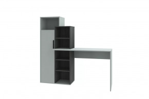 Стол компьютерный Комбо, серый-черный ясень/серый в Тюмени - mebel-tymen.ru | фото