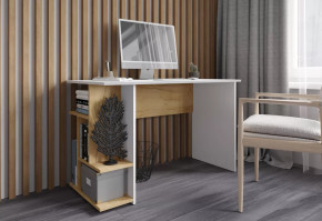 Стол компьютерный СКМ-6 (ш1200*г600*в750мм), Дуб крафт золотой/ЛДСП Белый в Тюмени - mebel-tymen.ru | фото