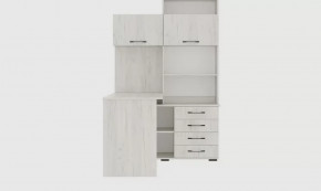 Стол компьютерный угловой "ПКС-11" ЛЕВЫЙ (ш1384*г570*в1870мм), ЛДСП дуб крафт белый в Тюмени - mebel-tymen.ru | фото