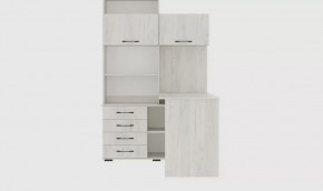 Стол компьютерный угловой "ПКС-11" ПРАВЫЙ (ш1384*г570*в1870мм), ЛДСП дуб крафт белый в Тюмени - mebel-tymen.ru | фото