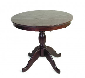 Стол Лилия раздвижной круглый(темный тон/средний тон) в Тюмени - mebel-tymen.ru | фото