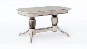 Стол  Лира-14 1500(1950/2400)*900*750 (резная нога) Категория Эмаль в Тюмени - mebel-tymen.ru | фото