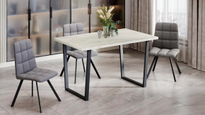 Стол обеденный «Даллас» Тип 1 Черный, Дуб Крафт белый в Тюмени - mebel-tymen.ru | фото