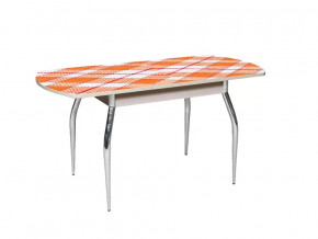 Стол обеденный Грация-2 1550 раздвижной фотопечать клетка 1 в Тюмени - mebel-tymen.ru | фото