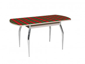 Стол обеденный Грация-2 1550 раздвижной фотопечать клетка 5 в Тюмени - mebel-tymen.ru | фото