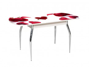 Стол обеденный Грация раздвижной фотопечать Розы в Тюмени - mebel-tymen.ru | фото