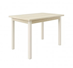 Стол обеденный Квант, 1200*800 мм, дуб сонома светлый/металл бежевый в Тюмени - mebel-tymen.ru | фото