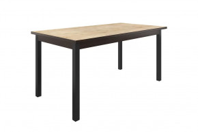 Стол обеденный Квант, 1600*870 мм, дуб бунратти/венге/черный в Тюмени - mebel-tymen.ru | фото