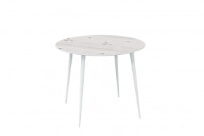 Стол обеденный Прайм Лайт круглый, Бискайская сосна/белый в Тюмени - mebel-tymen.ru | фото