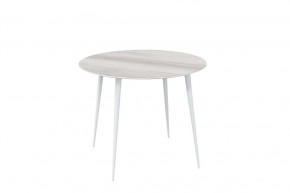 Стол обеденный Прайм Лайт круглый, Бора бора/белый в Тюмени - mebel-tymen.ru | фото
