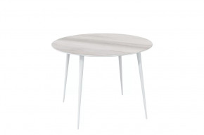 Стол обеденный Прайм Лайт круглый, Бора бора/белый в Тюмени - mebel-tymen.ru | фото