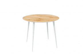 Стол обеденный Прайм Лайт круглый, Дуб вотан/белый в Тюмени - mebel-tymen.ru | фото