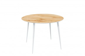 Стол обеденный Прайм Лайт круглый, Дуб вотан/белый в Тюмени - mebel-tymen.ru | фото
