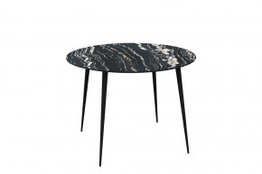 Стол обеденный Прайм Лайт круглый, Луанда/черный в Тюмени - mebel-tymen.ru | фото