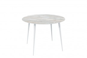 Стол обеденный Прайм Лайт круглый, Сосна онтарио/белый в Тюмени - mebel-tymen.ru | фото