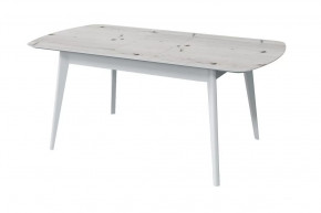 Стол обеденный Прайм раздвижной, бискайская сосна/белый в Тюмени - mebel-tymen.ru | фото