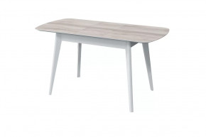 Стол обеденный Прайм раздвижной, бора бора/белый в Тюмени - mebel-tymen.ru | фото