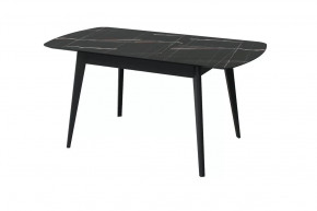 Стол обеденный Прайм раздвижной, черный тунис/черный в Тюмени - mebel-tymen.ru | фото