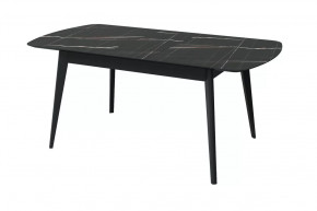Стол обеденный Прайм раздвижной, черный тунис/черный в Тюмени - mebel-tymen.ru | фото