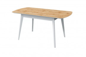 Стол обеденный Прайм раздвижной, дуб вотан/белый в Тюмени - mebel-tymen.ru | фото