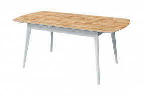 Стол обеденный Прайм раздвижной, дуб вотан/белый в Тюмени - mebel-tymen.ru | фото