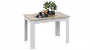 Стол обеденный «Промо» тип 2 Белый/Дуб сонома светлый в Тюмени - mebel-tymen.ru | фото