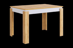 Стол обеденный раздвижной Гермес 2 дуб крафт золотой/белое дерево в Тюмени - mebel-tymen.ru | фото