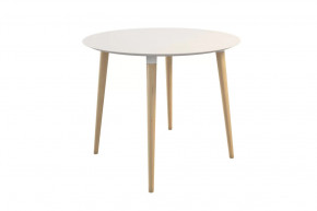 Стол обеденный Сканди 2 белый/светлый лак в Тюмени - mebel-tymen.ru | фото