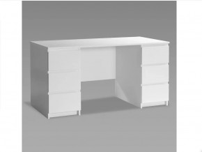 Стол письменный 6 ящиков 151х65 Кастор белый в Тюмени - mebel-tymen.ru | фото