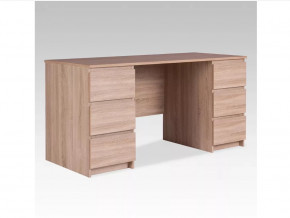 Стол письменный 6 ящиков 151х65 Кастор Дуб Сонома в Тюмени - mebel-tymen.ru | фото