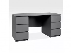 Стол письменный 6 ящиков 151х65 Кастор Серый в Тюмени - mebel-tymen.ru | фото