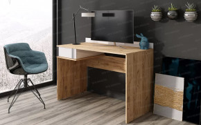 Стол письменный "Джамп" Дуб вотан/Белый глянец в Тюмени - mebel-tymen.ru | фото