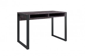 Стол письменный Лунар, камень темный, металл черный в Тюмени - mebel-tymen.ru | фото