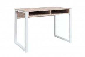 Стол письменный Лунар, ясень шимо светлый/белый в Тюмени - mebel-tymen.ru | фото