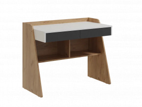 Стол письменный "Омега 3" Дуб золотистый/Антрацит/ белый в Тюмени - mebel-tymen.ru | фото