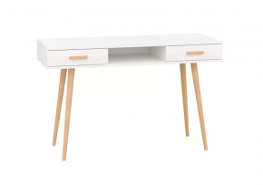 Стол письменный с 2ящ. и открытой нишей (арт.6-01103) (ш1200*г450*в760мм), ЛДСП Белый в Тюмени - mebel-tymen.ru | фото