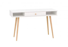 Стол письменный с ящ. и открытыми нишами (арт.6-01102) (ш1200*г450*в760мм), ЛДСП Белый в Тюмени - mebel-tymen.ru | фото