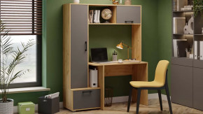 Стол письменный тип 15 Дуб Крафт золотой, Графит Серый в Тюмени - mebel-tymen.ru | фото