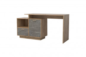 Стол письменный Эго Ст-2, дуб крафт золотой/камень темный, цоколь Диал в Тюмени - mebel-tymen.ru | фото