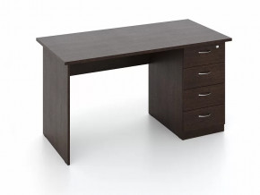 Стол рабочий с тумбой с замком СТ.14.7(ЗМ) Венге в Тюмени - mebel-tymen.ru | фото