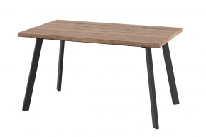 Стол раздвижной Borg-140, дуб велингтон/черный в Тюмени - mebel-tymen.ru | фото