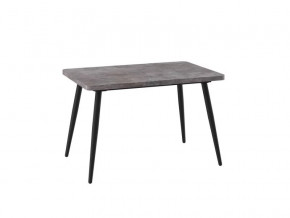 Стол раздвижной BORG RADIAL-120 (1200(1600)*800*750мм), ЛДСП Дымчатая Керамика, металл Черный в Тюмени - mebel-tymen.ru | фото