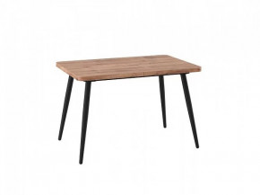 Стол раздвижной Borg radial-120, Дуб Веллингтон/черный в Тюмени - mebel-tymen.ru | фото